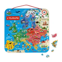 Puzzle Carte d'Europe Magnétique (bois)