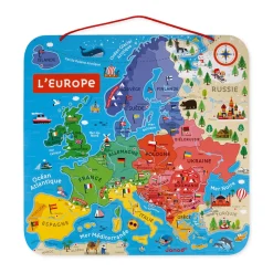 Puzzle Carte d'Europe Magnétique (bois)