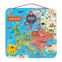 Puzzle Carte d'Europe Magnétique Espagnol (bois)