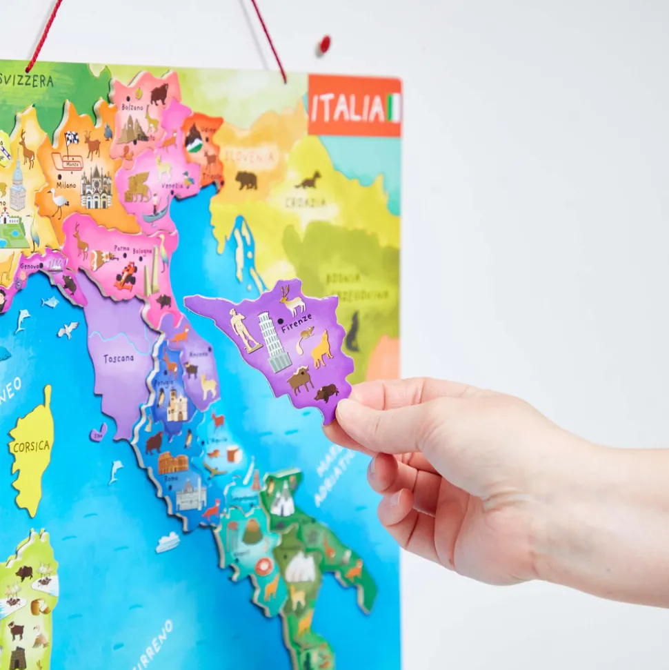 Puzzle Carte d'Italie Magnétique 20 pièces