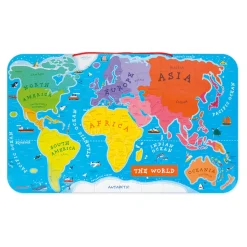 Puzzle Carte Monde Magnétique 92 pièces Anglais