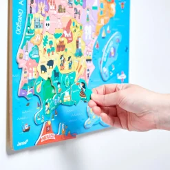 Puzzle Carte Péninsule Ibérique Magnétique 60 pièces