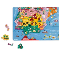 Puzzle Carte Péninsule Ibérique Magnétique 60 pièces