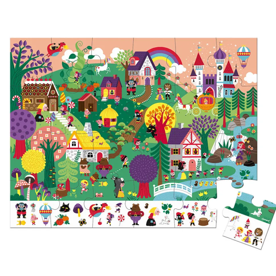 Puzzle d'observation Les Contes 24 pièces