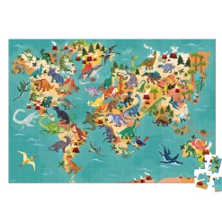 Puzzle Educatif Géant Dinosaures 200 pièces