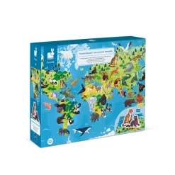 Puzzle Educatif Géant Les Animaux Menacés 200 pièces