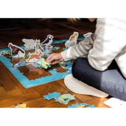 Puzzle Educatif Géant Les Animaux Menacés 200 pièces