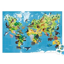 Puzzle Educatif Géant Les Animaux Menacés 200 pièces