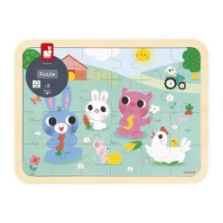 Puzzle en bois A la ferme 24 pièces