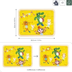 Puzzle en bois C'est la fête 24 pièces