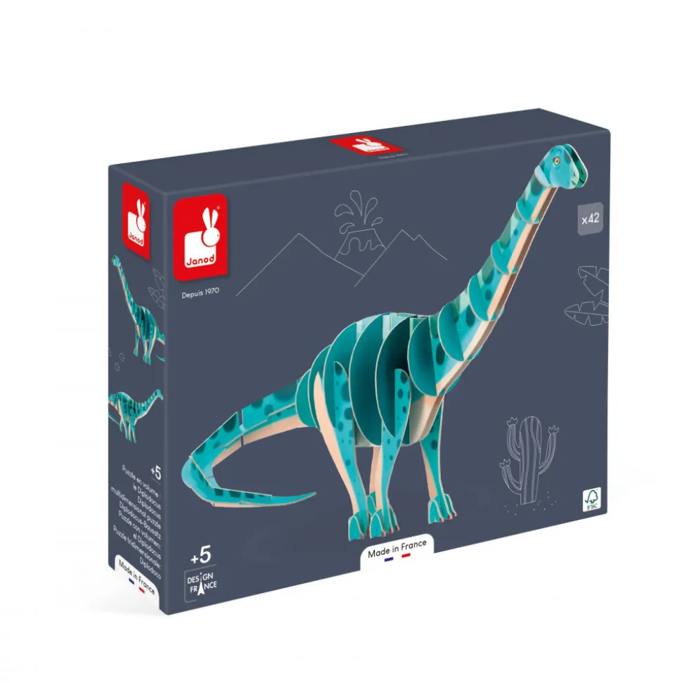 Puzzle en Volume le diplodocus