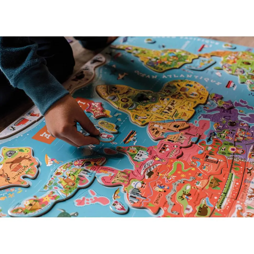 Puzzle Monde Magnétique 92 pièces