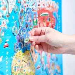 Puzzle Monde Magnétique 92 pièces