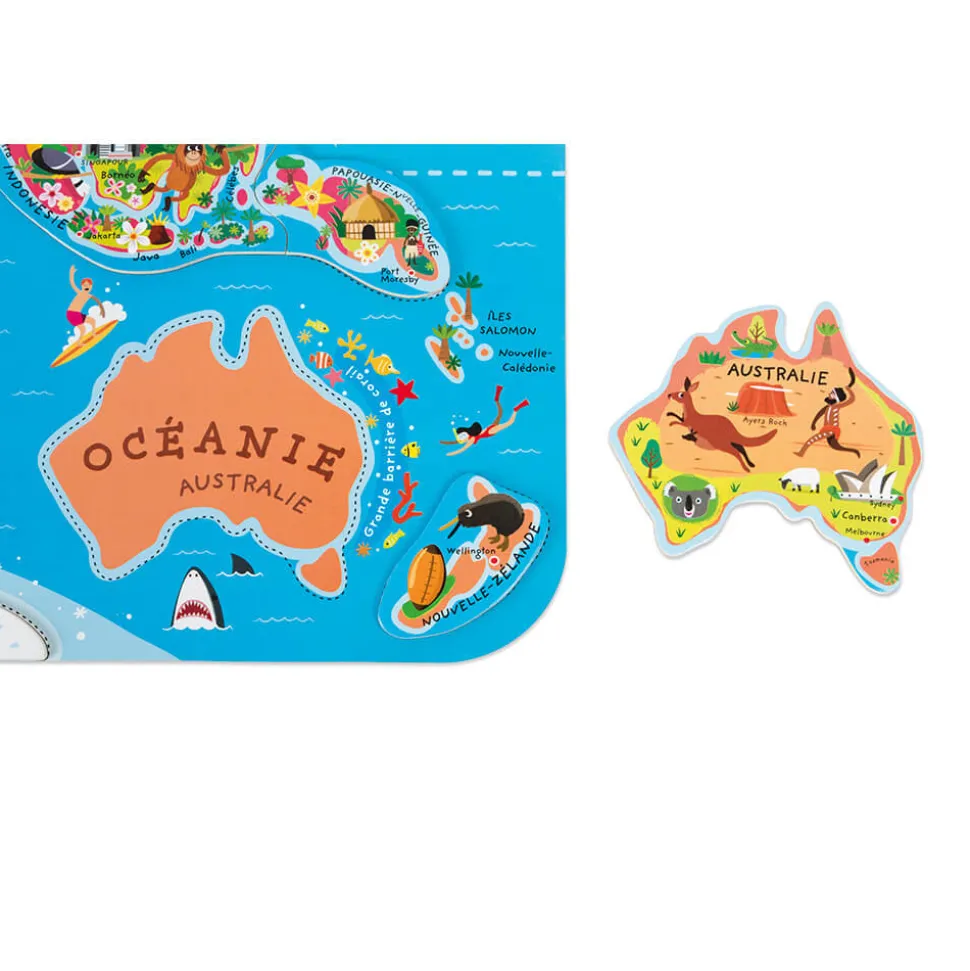 Puzzle Monde Magnétique 92 pièces