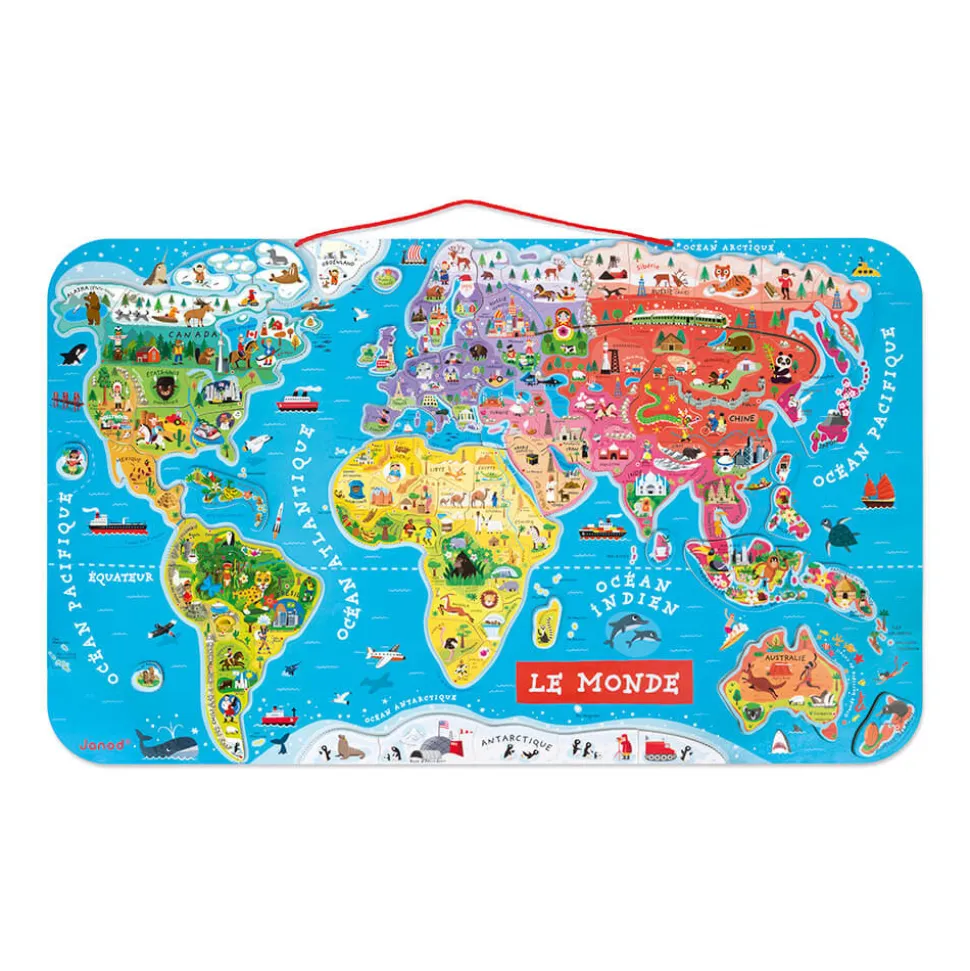 Puzzle Monde Magnétique 92 pièces