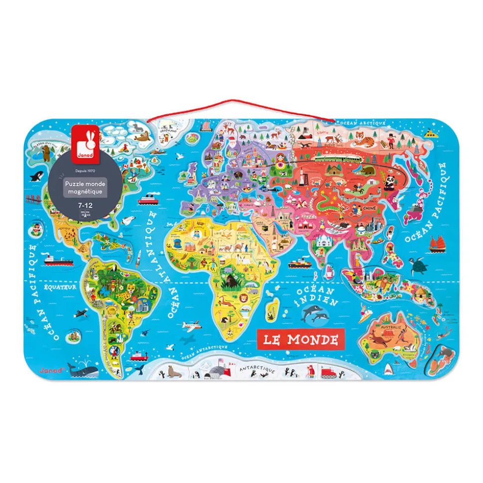 Puzzle Monde Magnétique 92 pièces