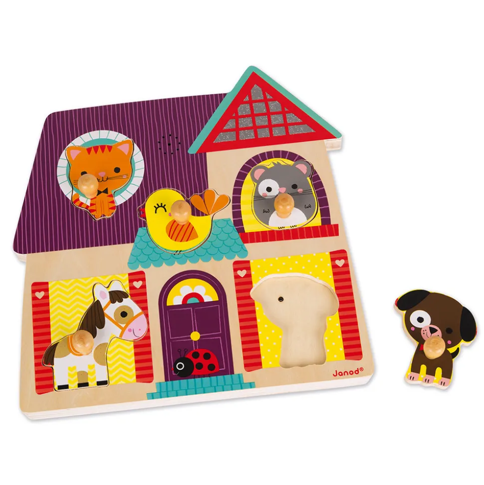 Puzzle musical Mes petits compagnons 5 pièces