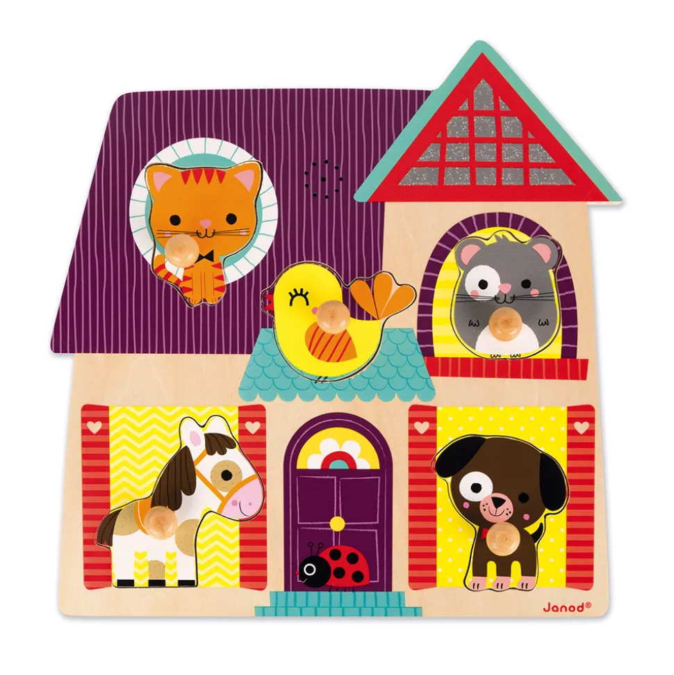 Puzzle musical Mes petits compagnons 5 pièces