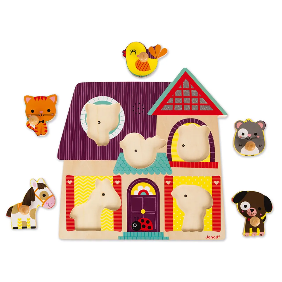 Puzzle musical Mes petits compagnons 5 pièces
