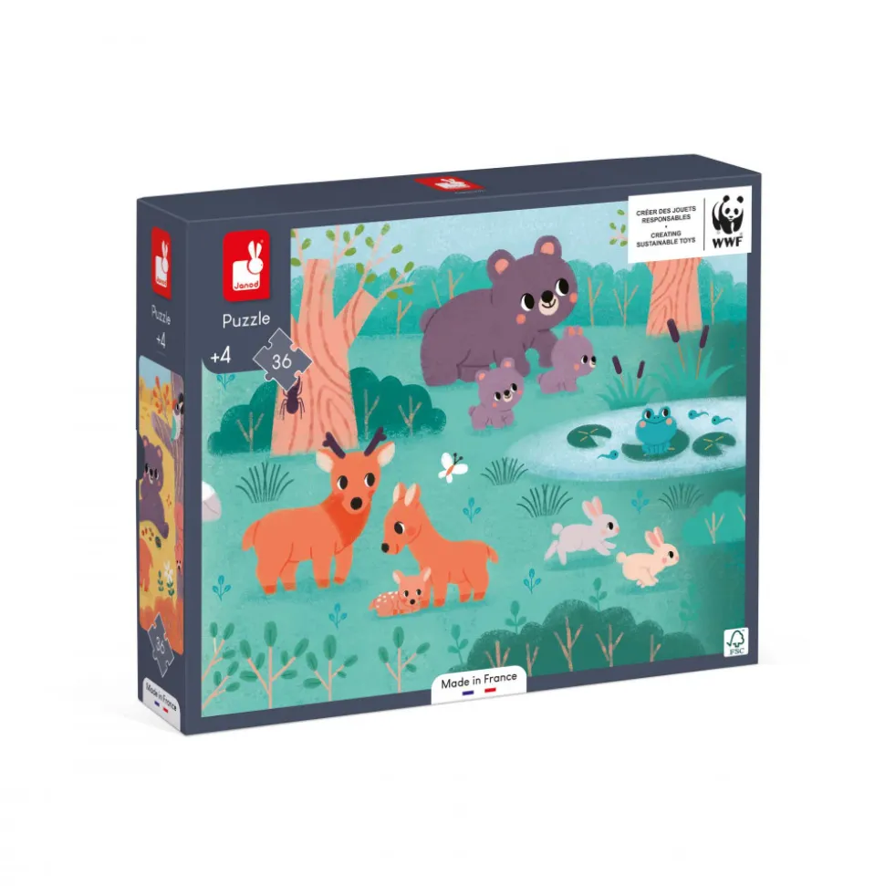 Puzzle Panoramique 4 Saisons 36 pièces - Partenariat WWF®