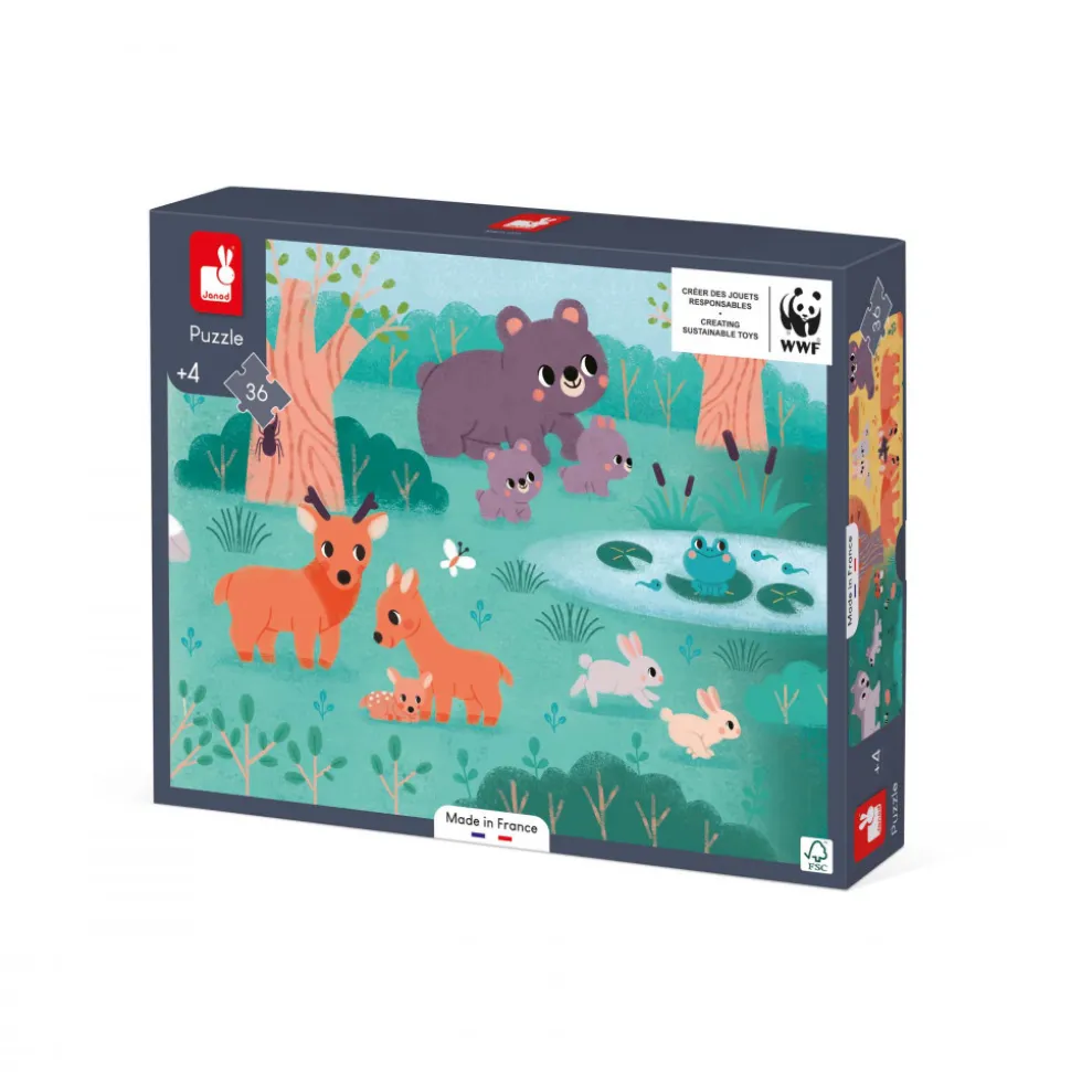 Puzzle Panoramique 4 Saisons 36 pièces - Partenariat WWF®