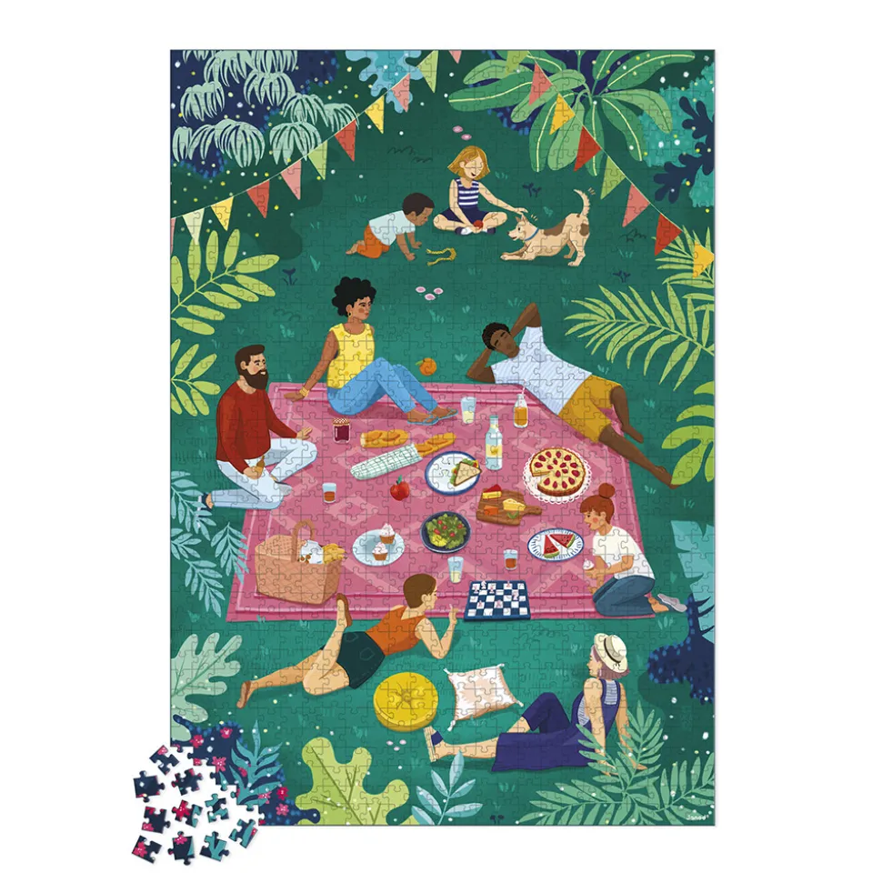 Puzzle Pique-nique Entre Amis 1000 pièces