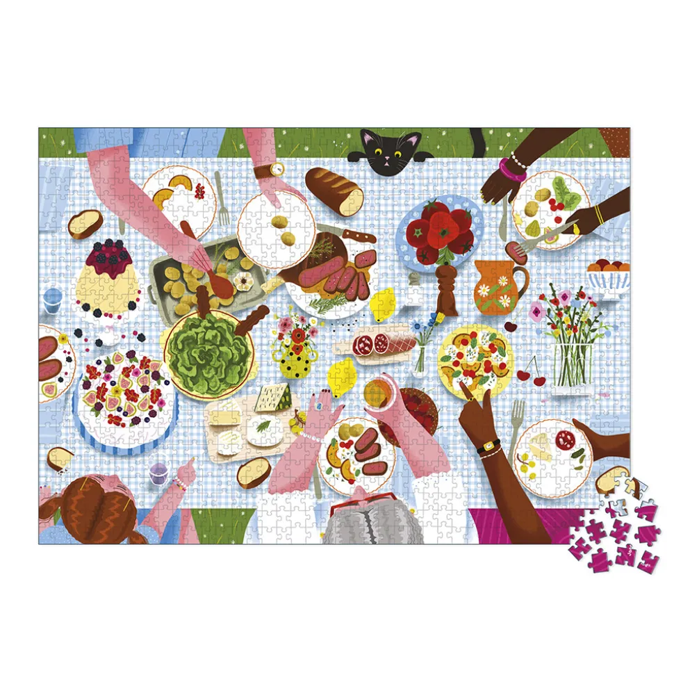 Puzzle Repas De Famille 1000 pièces