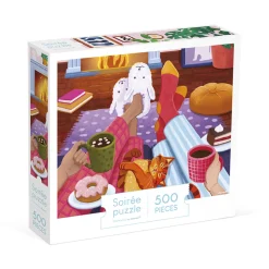Puzzle Soirée au coin du Feu 500 pièces