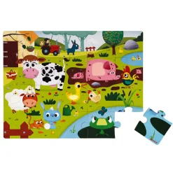 Puzzle Tactile de la Ferme 20 pièces