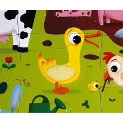 Puzzle Tactile de la Ferme 20 pièces
