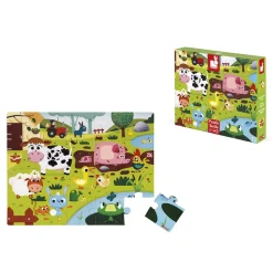 Puzzle Tactile de la Ferme 20 pièces