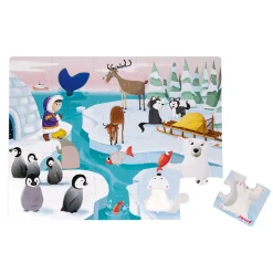 Puzzle Tactile 'La Banquise' 20 pièces