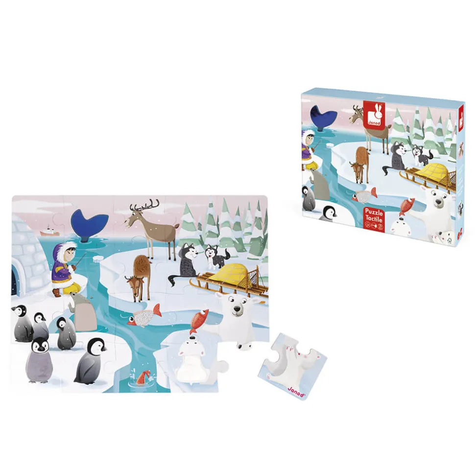 Puzzle Tactile 'La Banquise' 20 pièces
