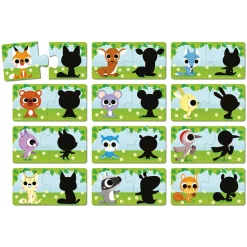 Puzzles les Animaux et Leur Ombre