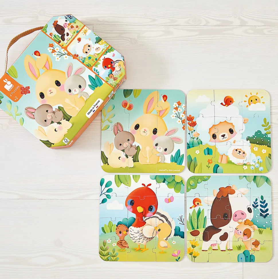 Puzzles Évolutifs Animaux Ferme