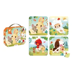 Puzzles Évolutifs Animaux Ferme