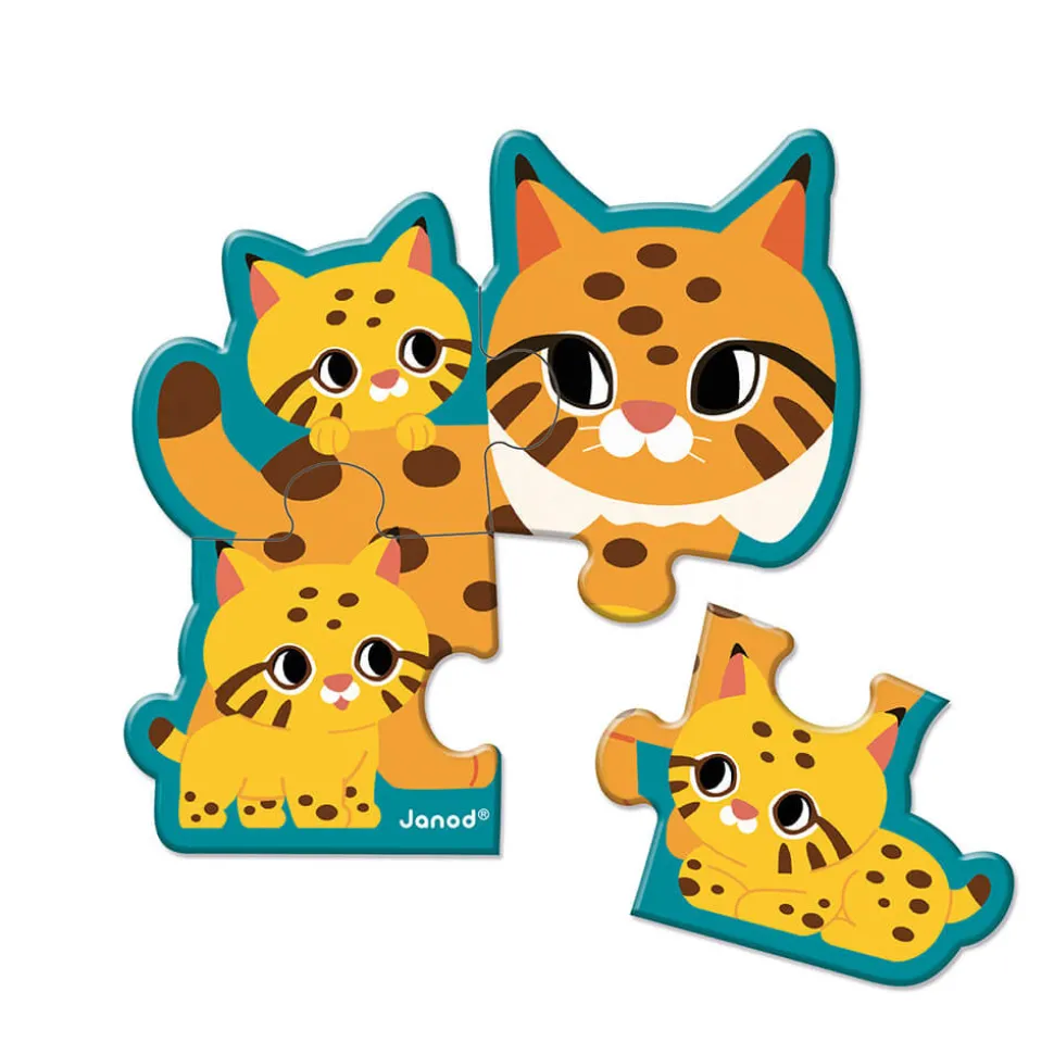 Puzzles évolutifs Animaux 2-3-4-5-6 pièces - Partenariat WWF®