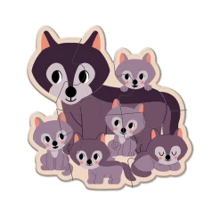 Puzzles évolutifs Animaux 2-3-4-5-6 pièces - Partenariat WWF®