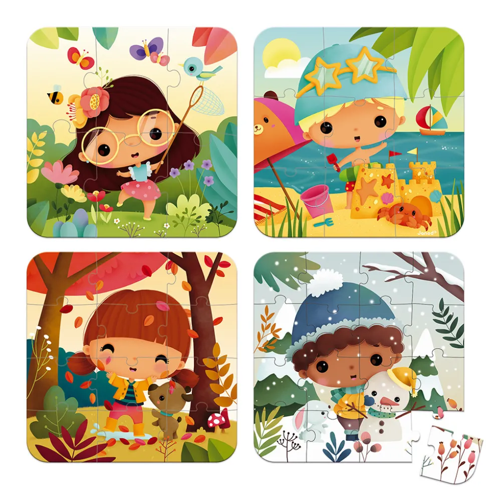 Puzzles évolutifs Les 4 Saisons - 4 puzzles