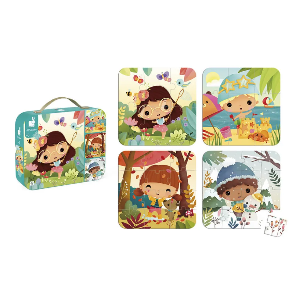 Puzzles évolutifs Les 4 Saisons - 4 puzzles