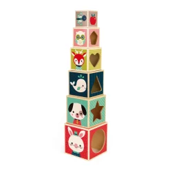 Pyramide 6 cubes Baby Forest (bois)
