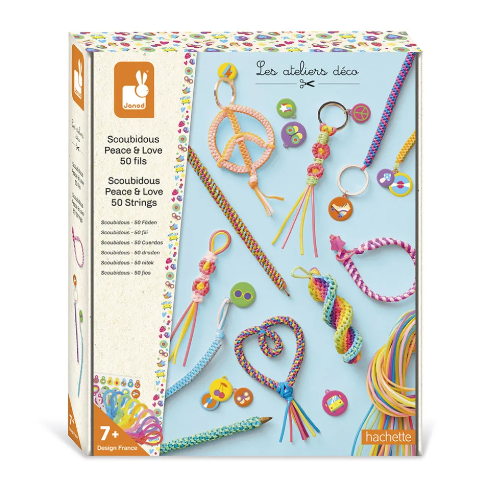 Scoubidous Peace & Love à créer