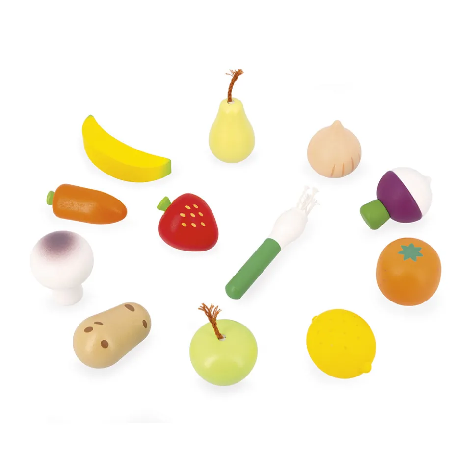 Set 12 Fruits et Légumes Filet Mamie Soleil