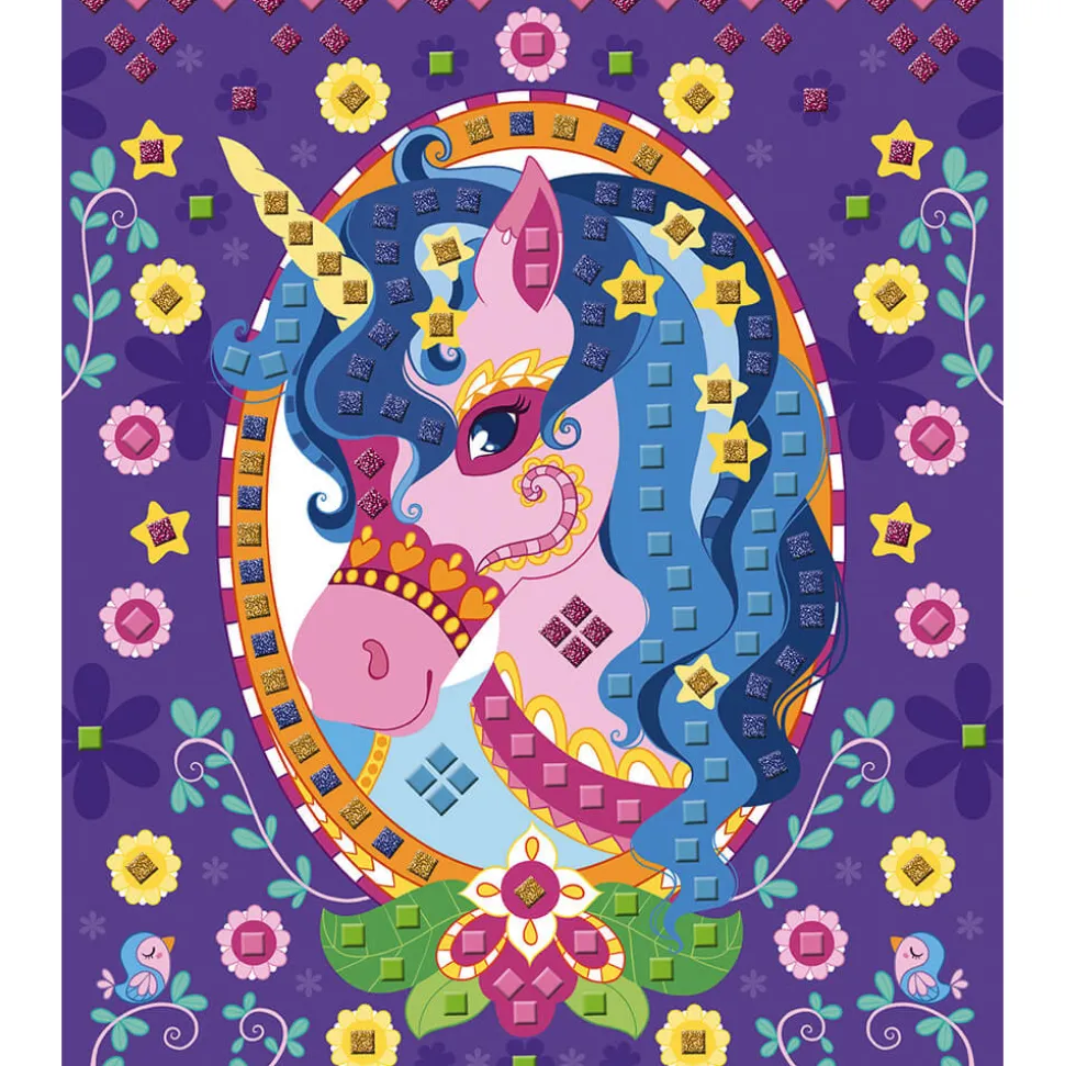 Set Créatif Mosaïques en Mousse Poneys et Licornes