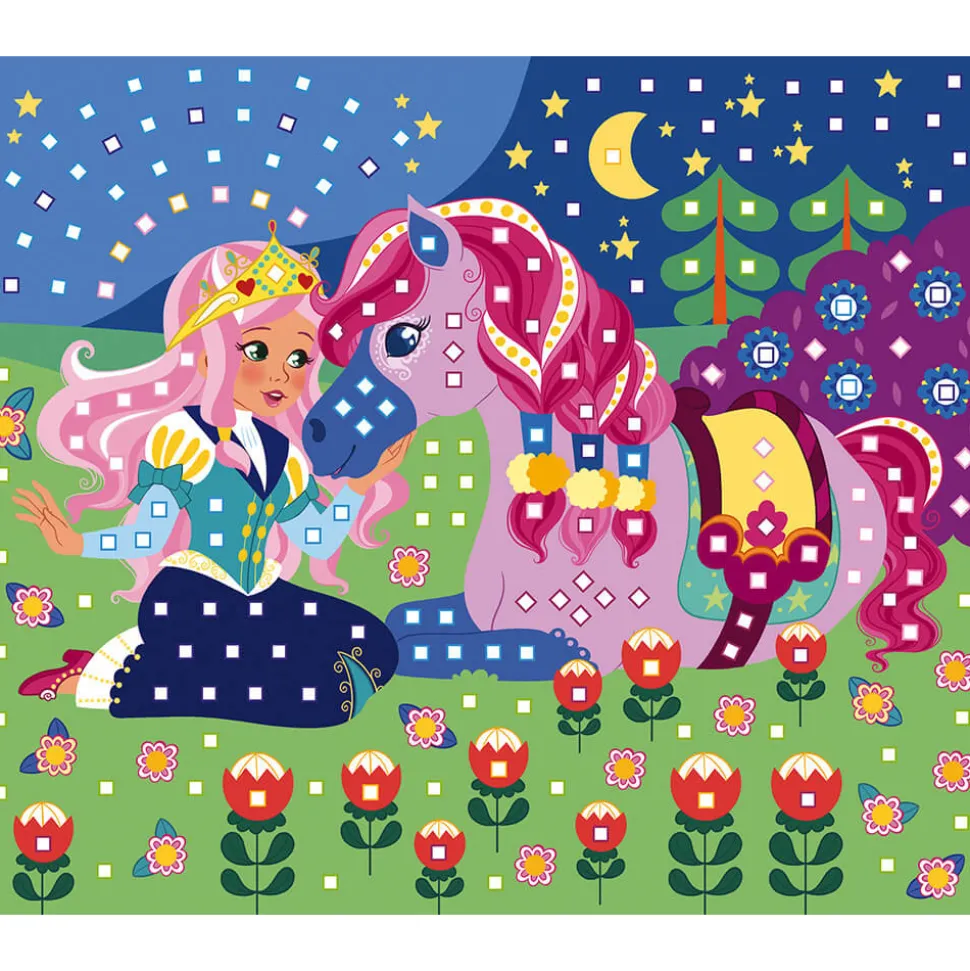 Set Créatif Mosaïques en Mousse Poneys et Licornes