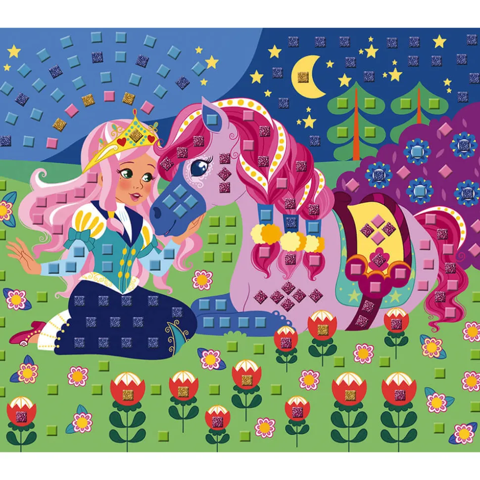Set Créatif Mosaïques en Mousse Poneys et Licornes