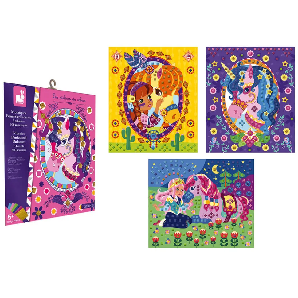 Set Créatif Mosaïques en Mousse Poneys et Licornes