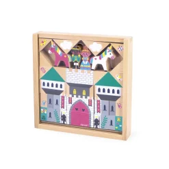 Set de 37 cubes en bois Royaume enchanté - Cross Roads