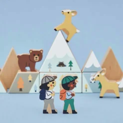 Set de 35 cubes en bois Vallée blanche - Cross Roads