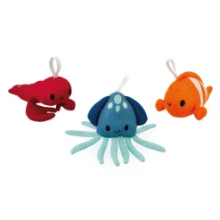 Set de 3 Eponges de Bain Animaux Marins